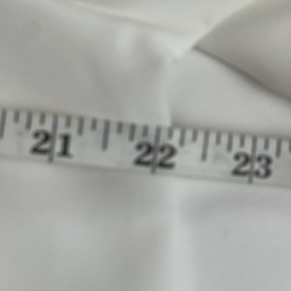 Blouse 3/4 Ruffle Sleeve V-Neck Mesh Top, sz L - Picture 7 of 7